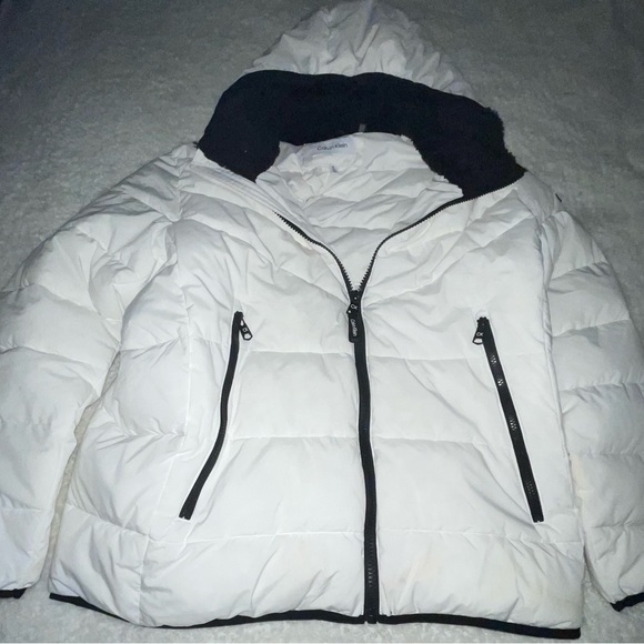 Beautiful never worn mens Calvin Klein jacket (white) size XL jacket - Picture 6 of 11